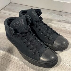 Converse Chuck Taylor High Street Hi Triple Black Mens Sneakers 12 Shoes 149432F